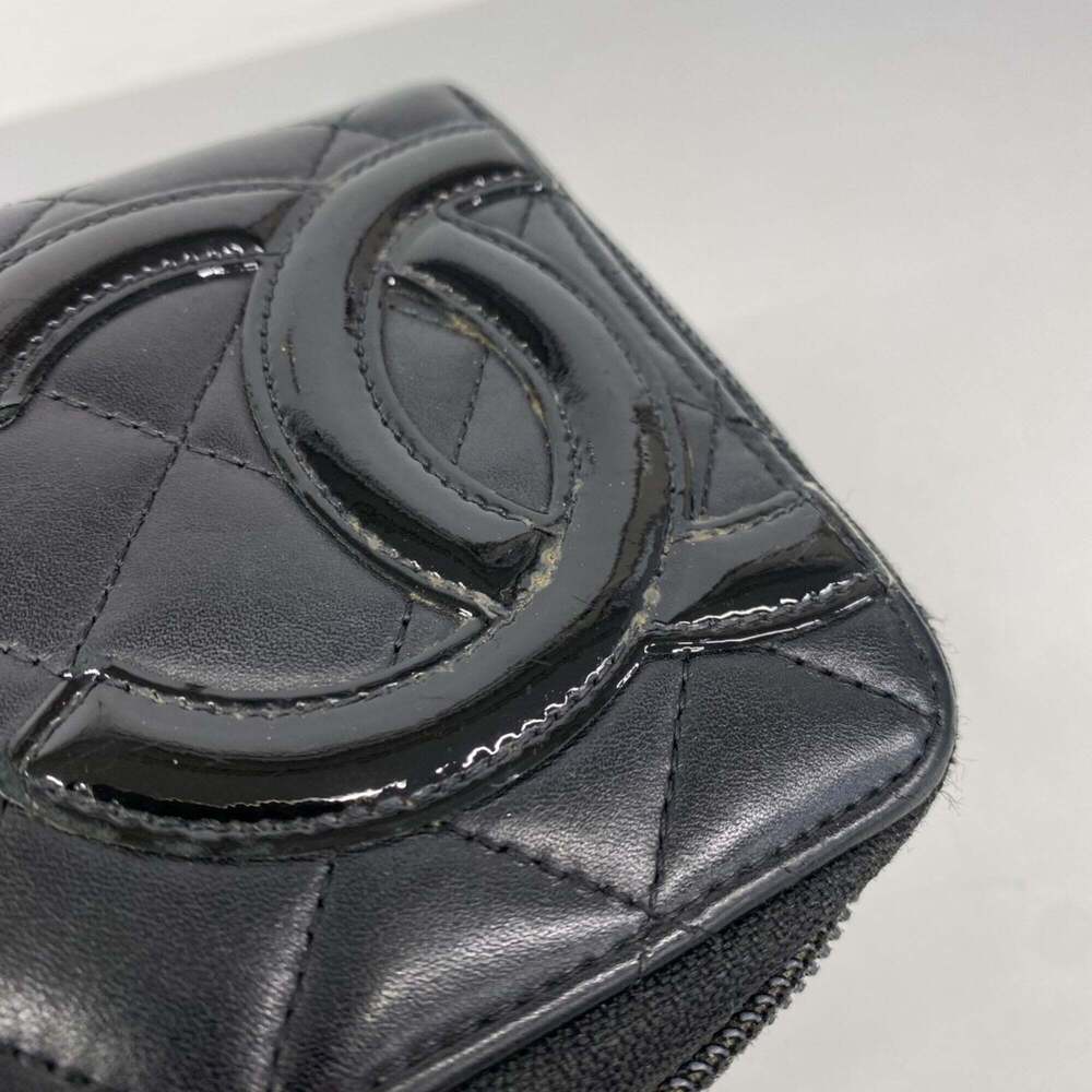 CHANEL Black Lambskin Leather Wallet - Picture 7 of 10